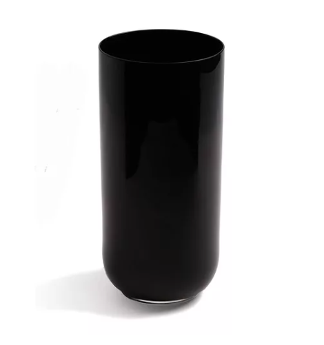 Juego 6 Vasos Negros 15 Oz Vidrio Horneado