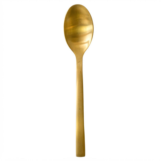 Venecia Aura | Set de 12 Cucharas Soperas de 20 cm | Acero Inoxidable Dorado
