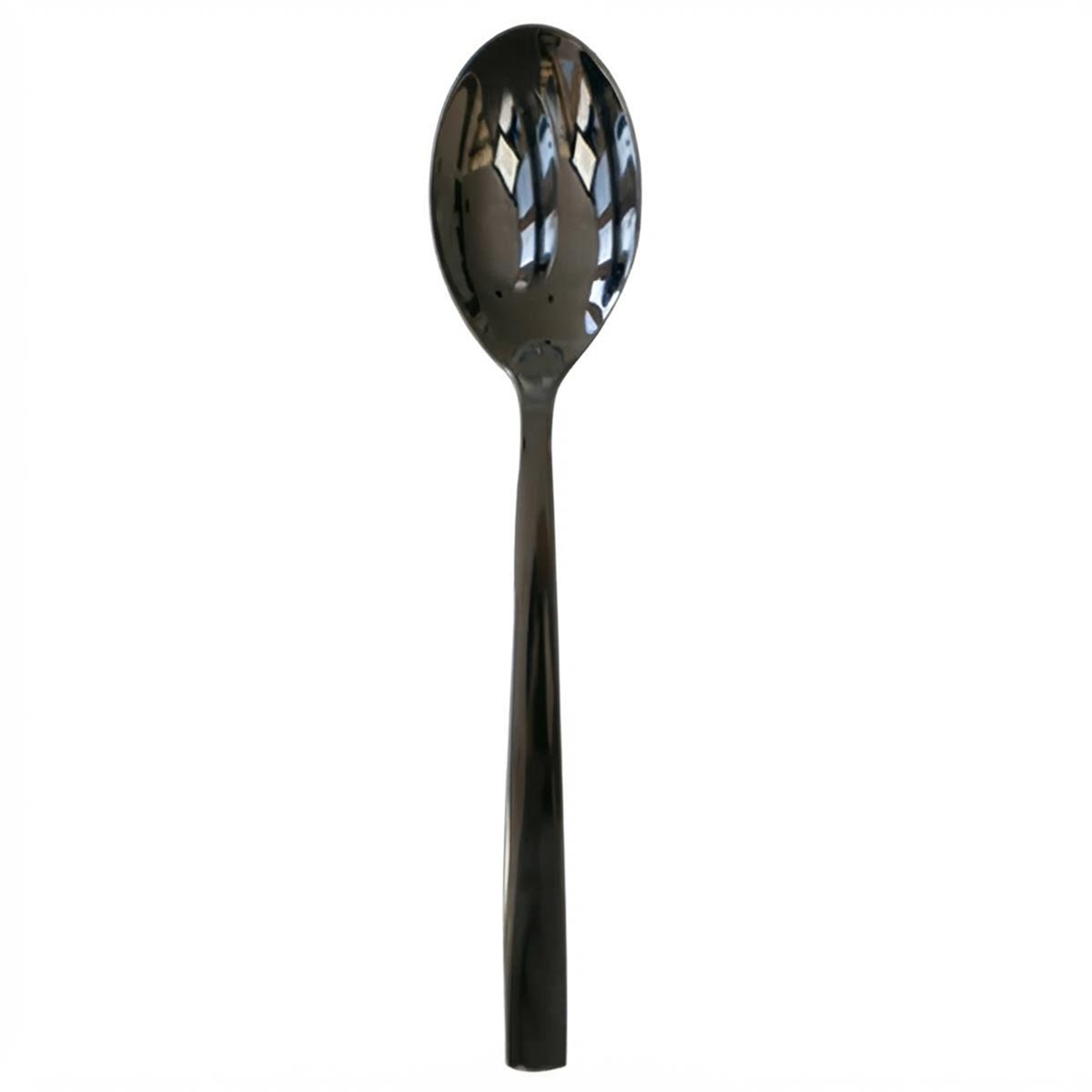 Venecia Onix | Set de 12 Cucharas de Mesa de 20 cm | Acero Inoxidable Negro Onix