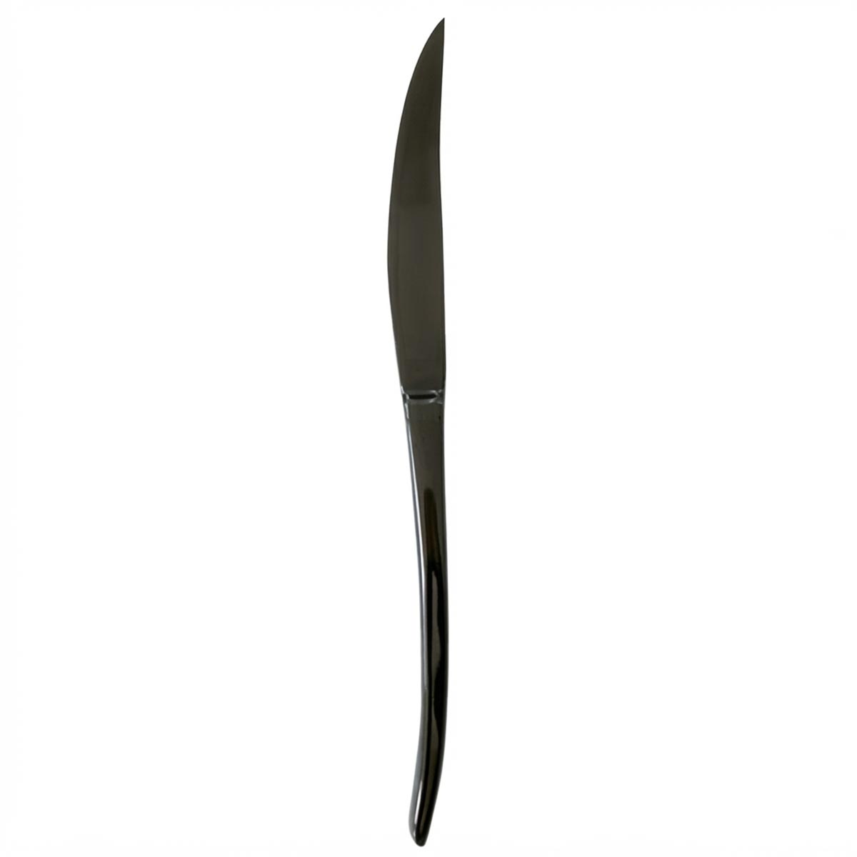 Venecia Onix | Set de 12 Cuchillos de Mesa de 23 cm | Acero Inoxidable Negro Onix