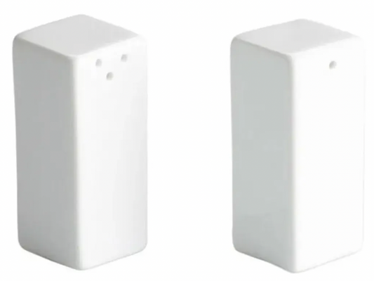 Pimientero Salero Porcelana Cubo Chico