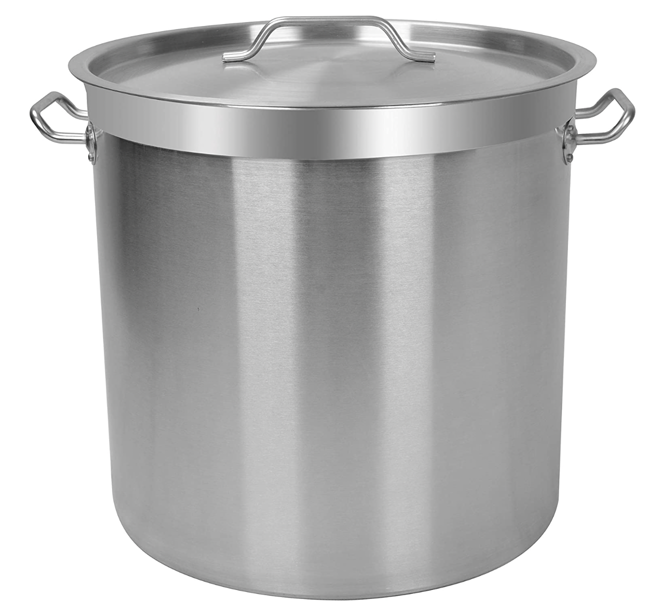 Olla Grande De Acero Inoxidable 35 Litros Con Tapa | Ideal Para Sopas, Guisos Y Almacenamiento | Apta Para Inducción Y Horno
