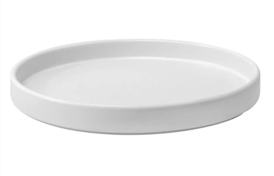 6 Platos Vajilla Mediterráneo Con Borde Blanco 30 CM