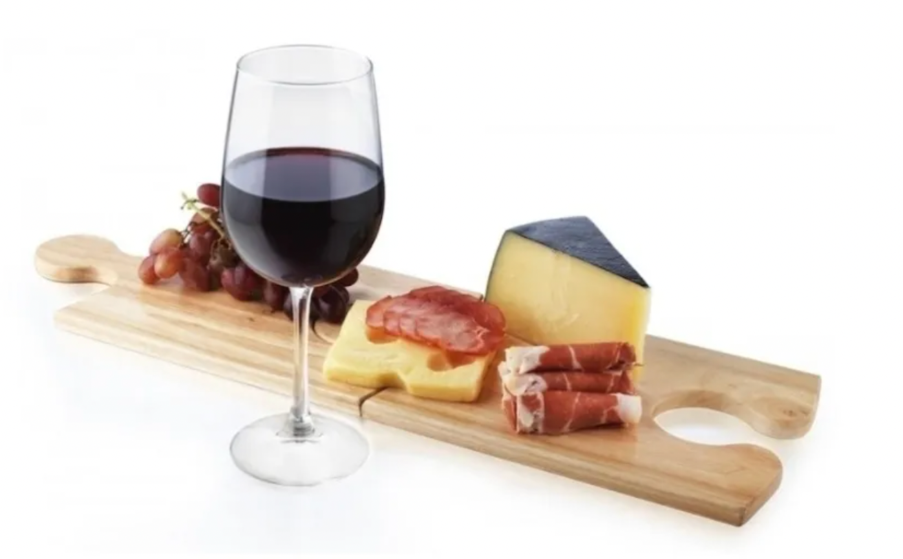 Paquete Tabla de Quesos y Copa de Vino