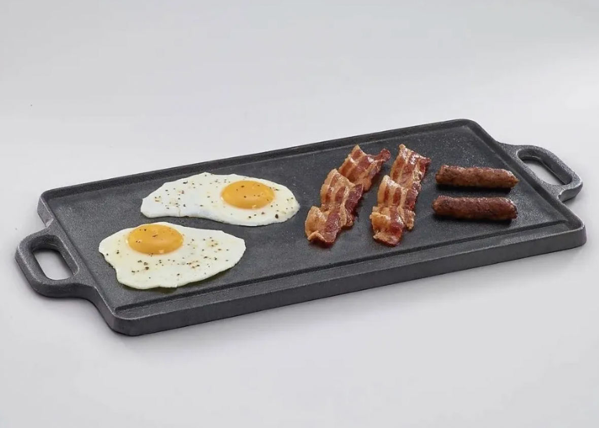 Comal Grill De Hierro Fundido 39x20 Cm