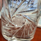 Juego de Vasos de Cristal Cortado Wisky