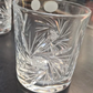 Juego de Vasos de Cristal Cortado Wisky