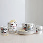 Vajilla personajes  4 personas porcelana