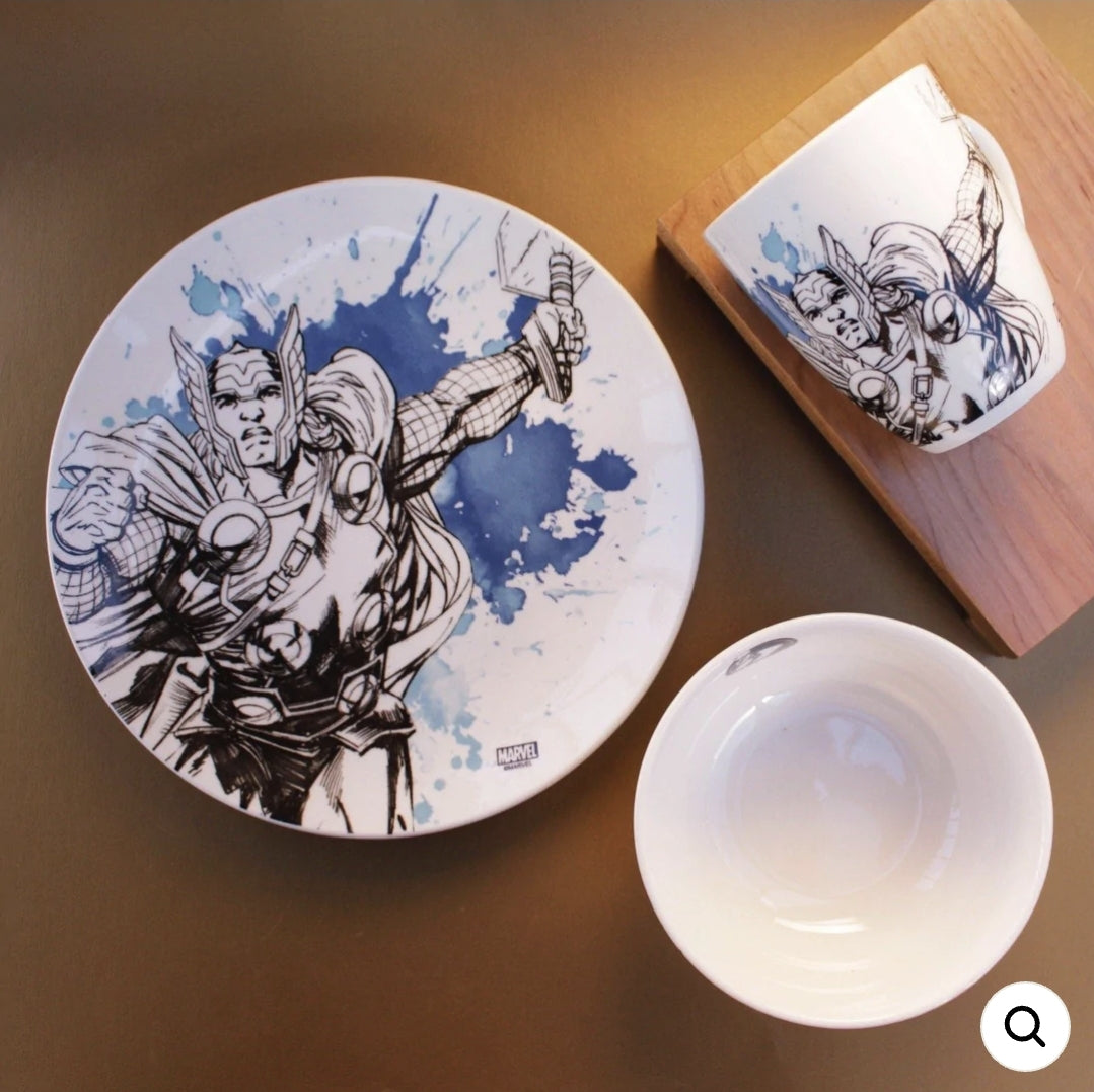 Vajilla Marvel 4 personas porcelana