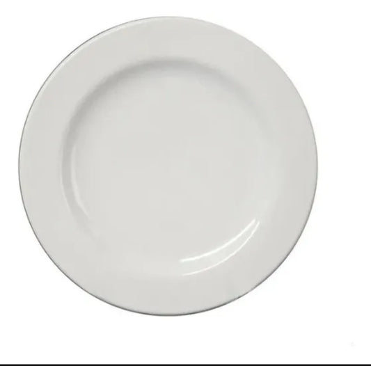 50 Platos 27 cm Porcelana Corona