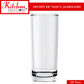 Paquete de Vajilla Modelo Basic para 100 personas, Vaso Jaibolero o vaso Cubero grueso y Cubiertos