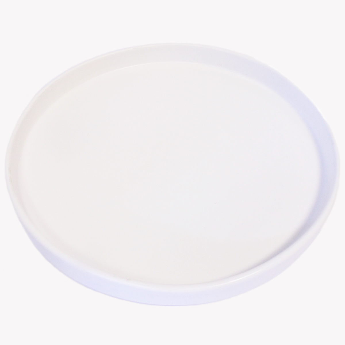 Plato Blanco con Borde Porcelana 27.5 cm