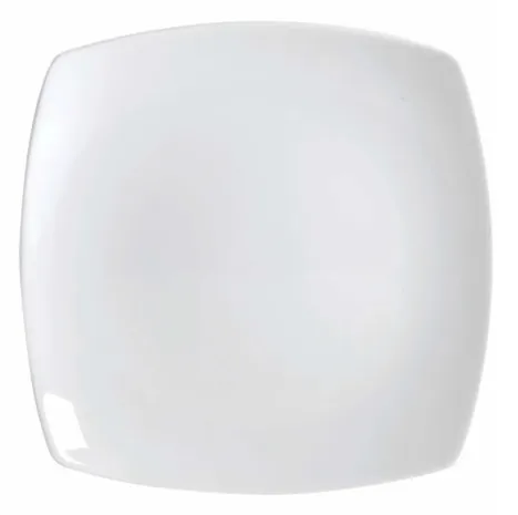 Plato Porcelana Blanco Cuadrado sin Ala 30 cm