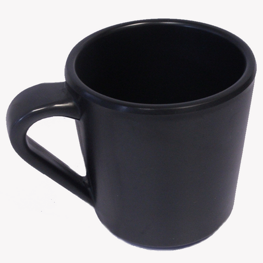 Taza Melamina Negra 340 Ml 10 Piezas