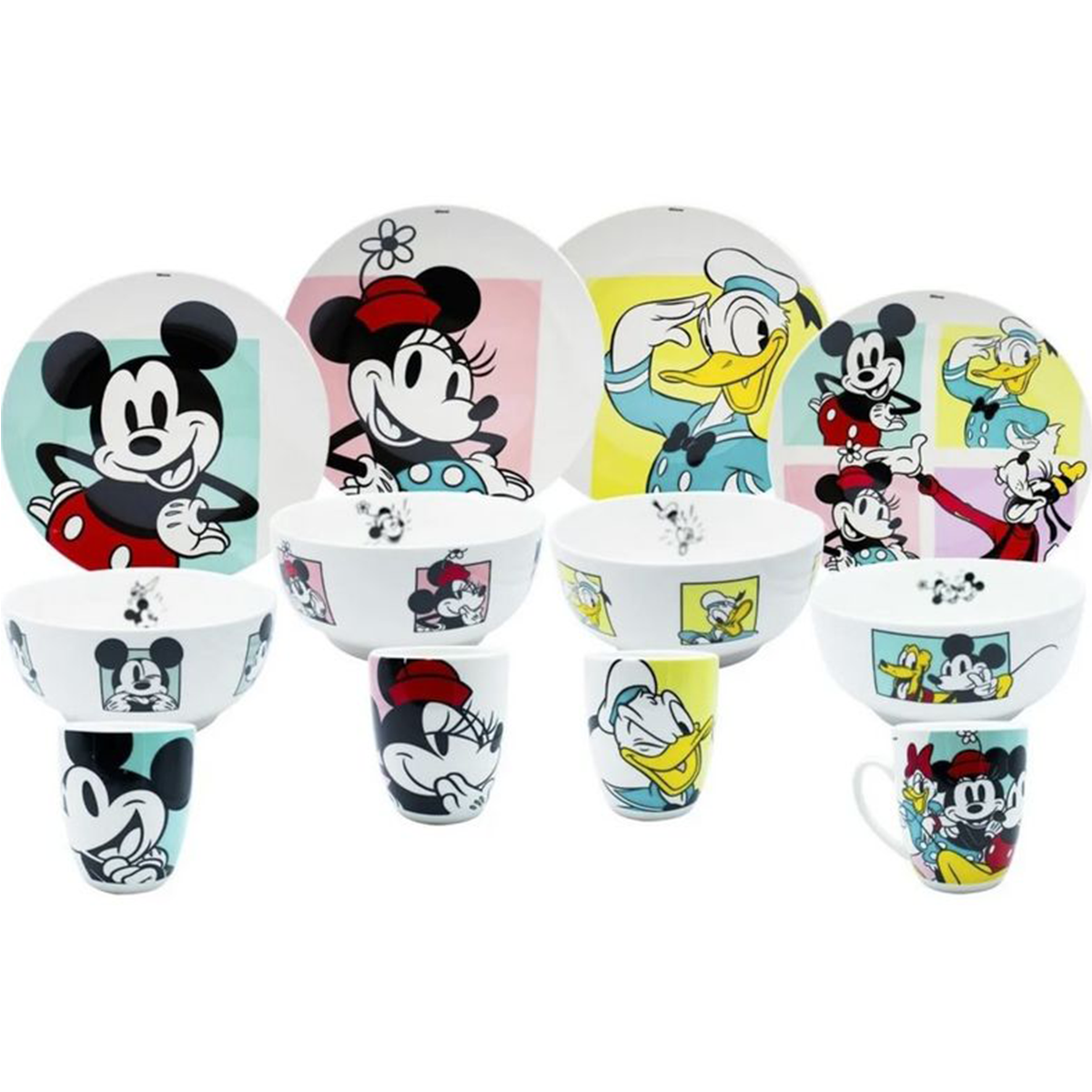 Vajilla Mickey and Friends 4 personas Porcelana